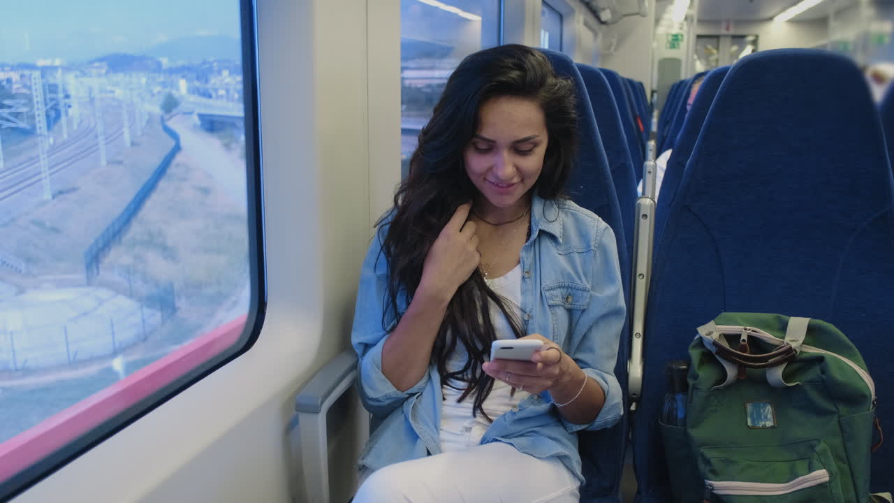 열차에 있는 여자