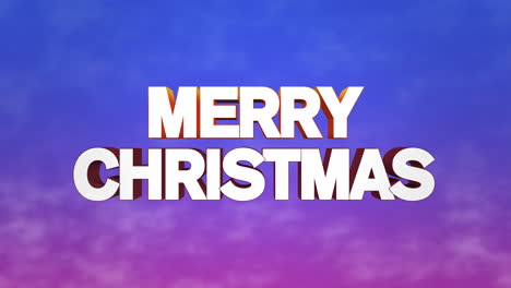 Merry-Christmas-text-with-blue-sky-and-cloud