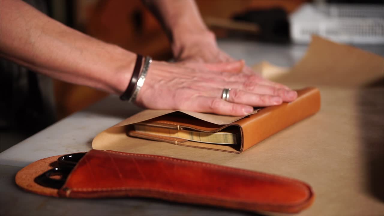 Leather Book Binding and Sheath Making