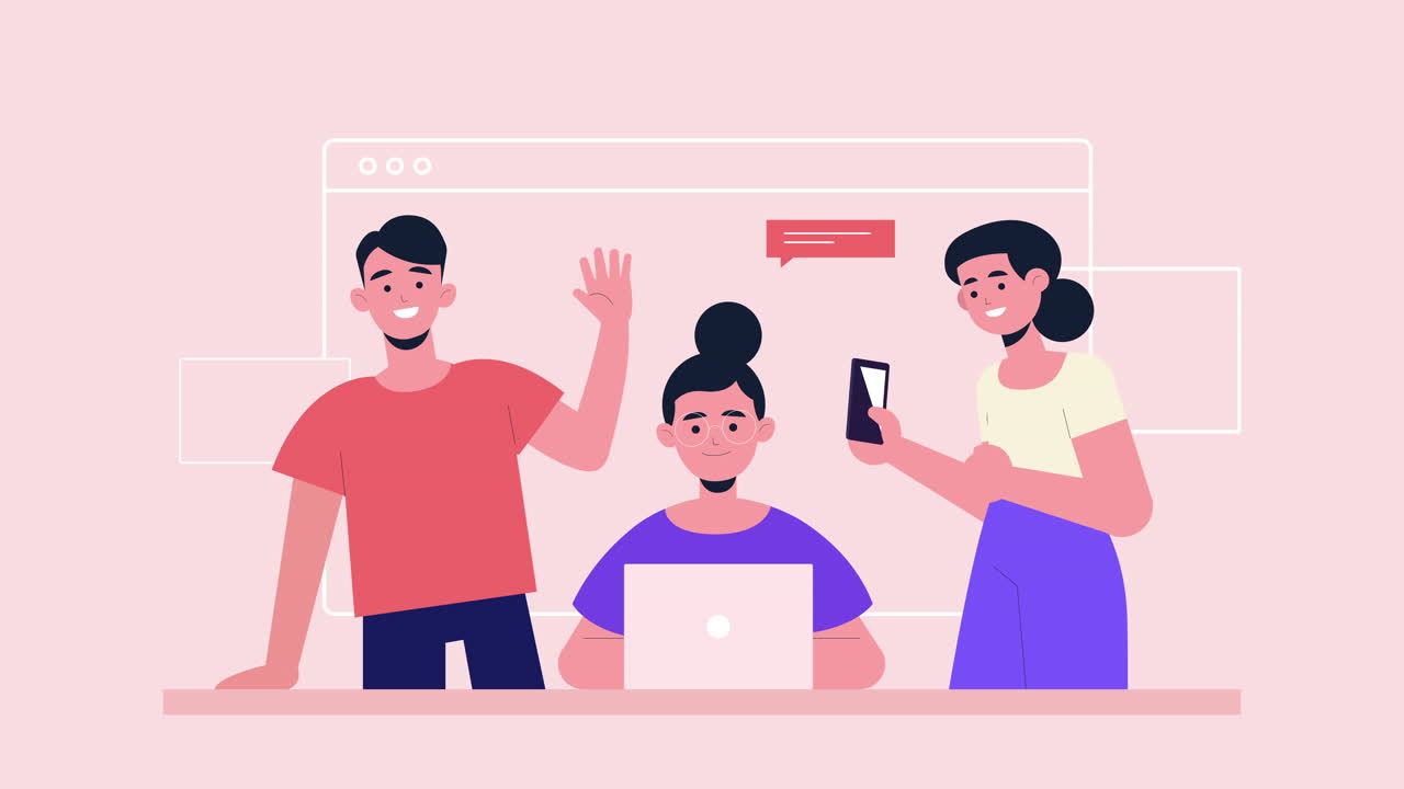 2d 만화 meet the team 애니메이션