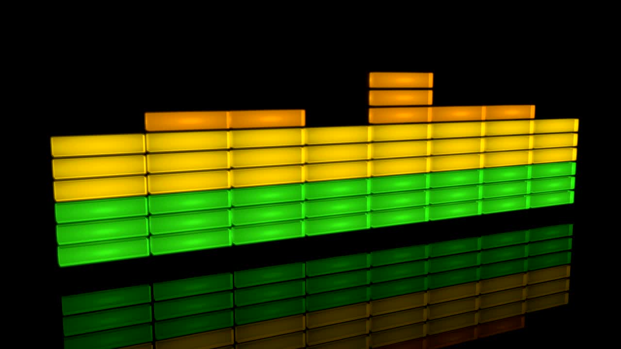 equalizador gráfico y animación 3d