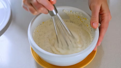 making salad dressing