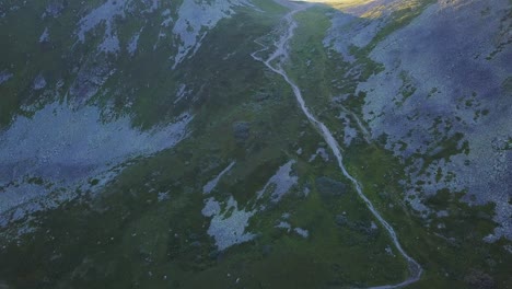 mountain scenery with trail