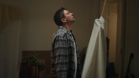 artist in a home studio
