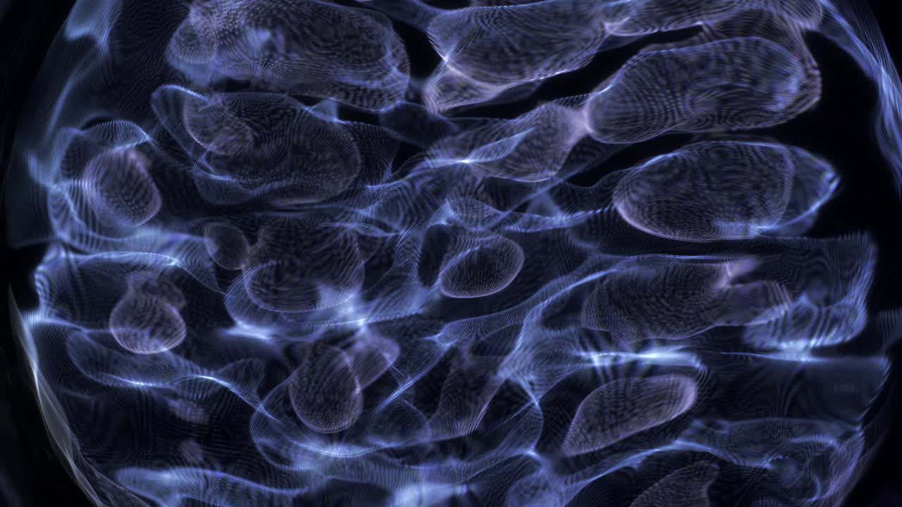 Colorful energy pattern galaxy concept sparkling in space.  abstract space background animation, sparkling light, projection, circle of sparkling star particles. 4K resolution