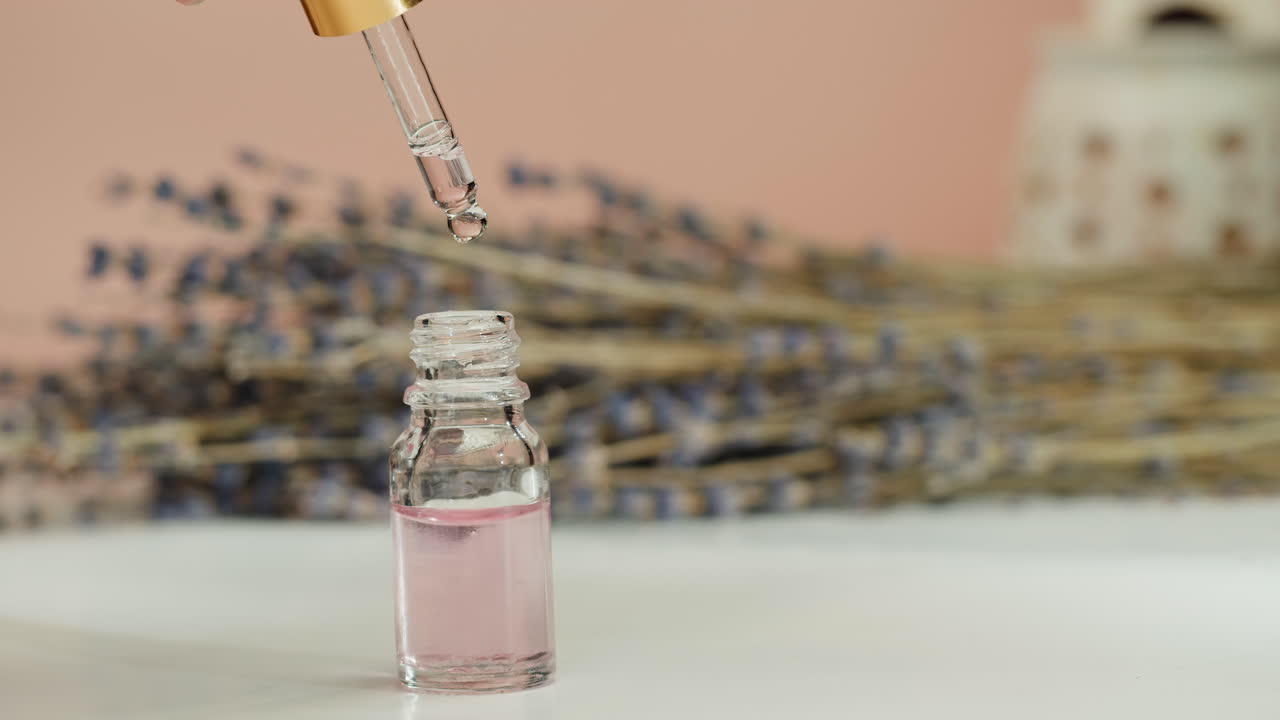 Lavender Essential Oil Dropper Bottle