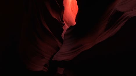 mediumshot of the interior of a slot canyon at antelope canyon arizona