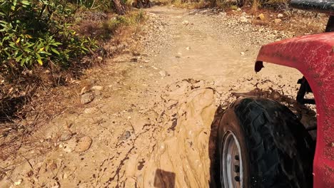 viaje de safari con bicicletas atv quad a través de kemer, turquía