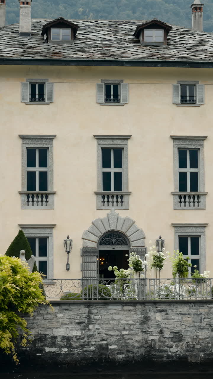 Exterior of a Building with Balcony
