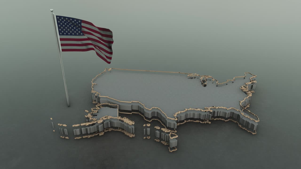 미국 지도 배경 4k