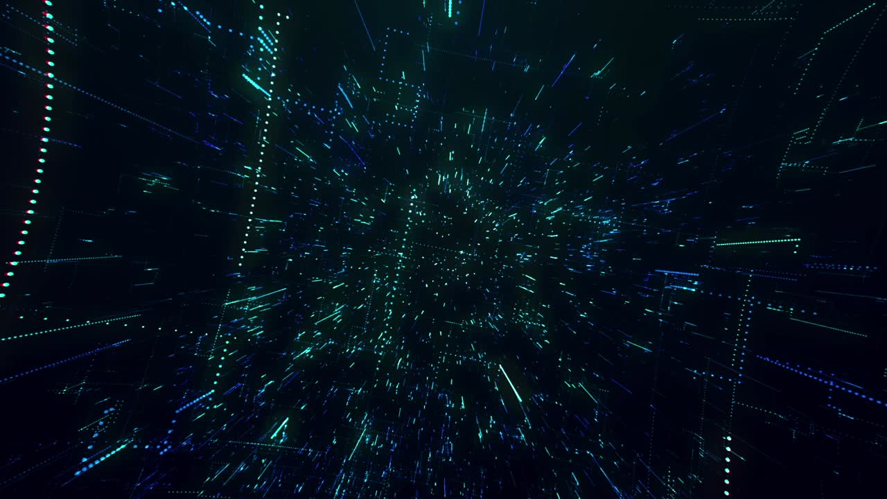 Abstract Digital Technology Network