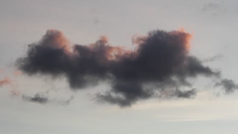 dramatic clouds at dusk