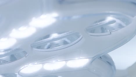 close-up of surgical lights