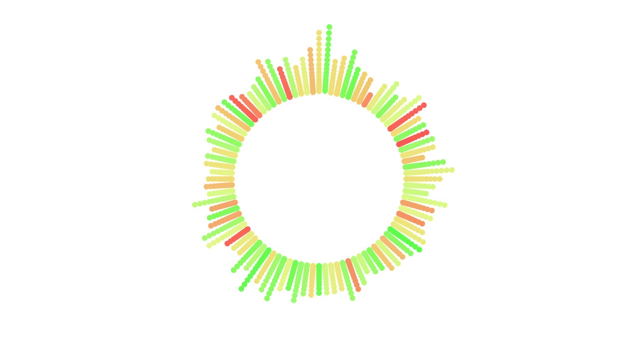 인터페이스의 원형 디자인: 음악 이라이저, 오디오 파동 또는 선의 음주와 같은 인포그래픽 요소, 기술 및 과학, 분석 테마