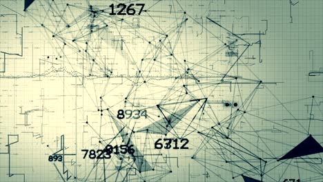 los números matemáticos de la red codifican la animación de bucle sin fisuras.