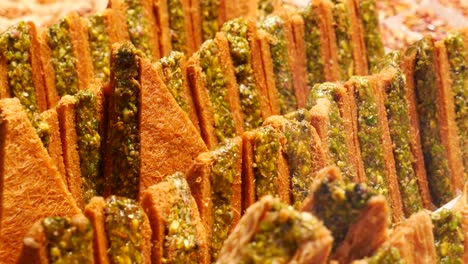 assortment of pistachio baklava