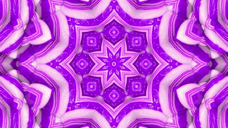 3d en bucle abstracto ornamentado fondo decorativo. hipnótico kaleidoscopio a rayas.