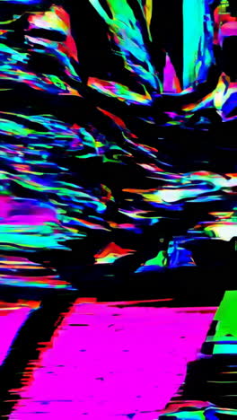 abstract psychedelic glitch art