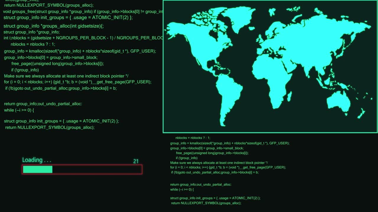 Computer Code. Programming. Coding And Downloading Data. Hacker Concept