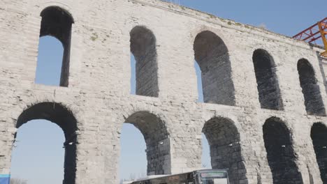 ancient roman aqueduct in istanbul