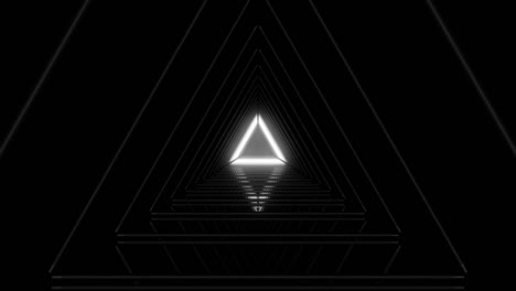 un túnel futurista abstracto con luz de neón.