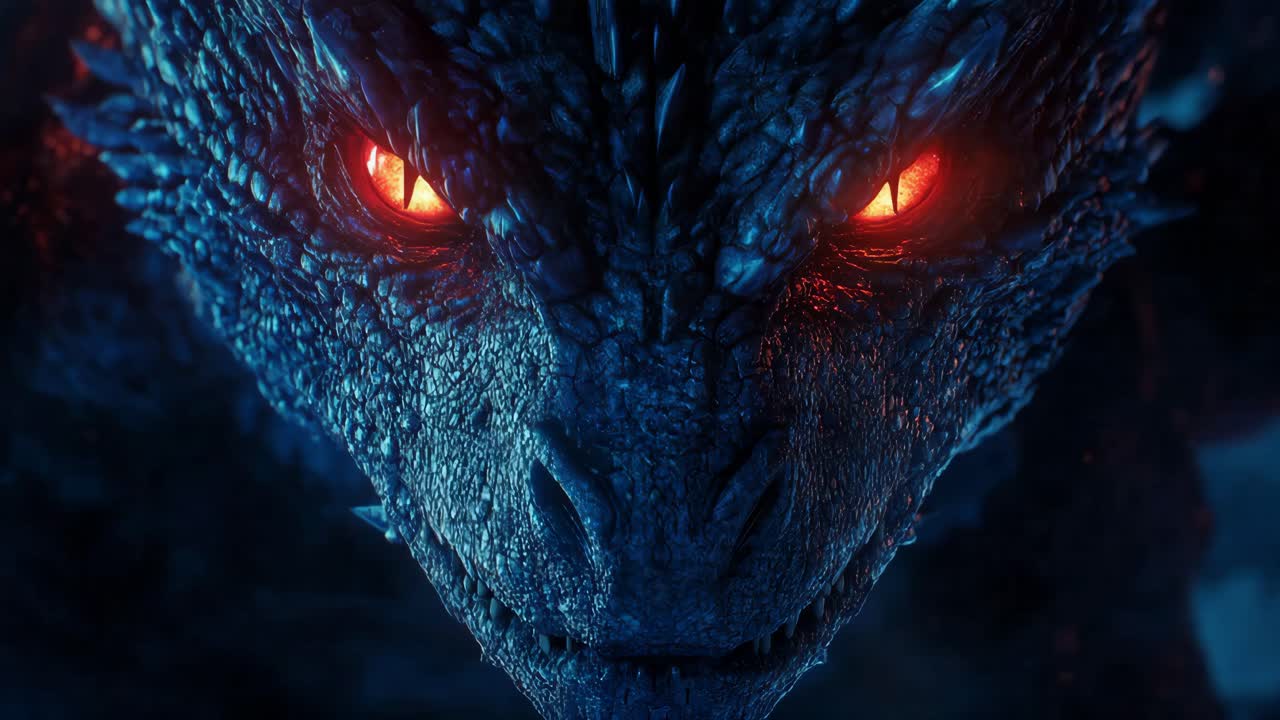 Un Drago Maestoso in un Regno Ghiacciato