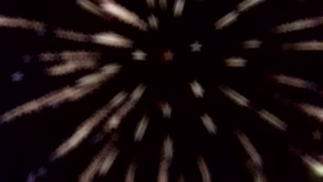 bokeh en el fondo en forma de muchas estrellas