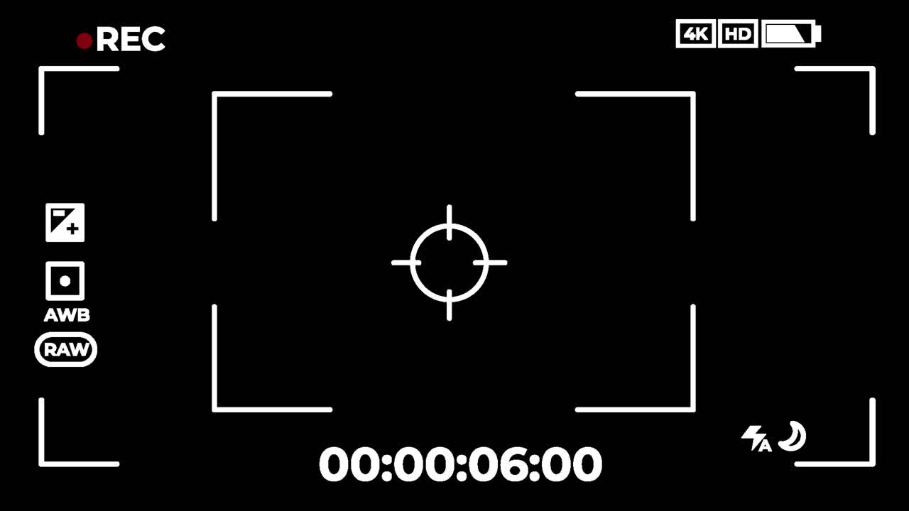 Motion Graphic of Rec interface background