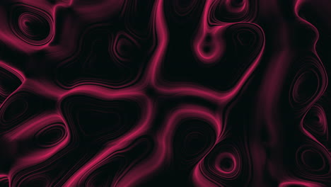 dynamic red and black abstract pattern with swirling wavy lines