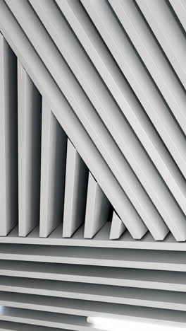 black and white image of led lamps working on the embossed ceiling. low angle perspective. vertical video