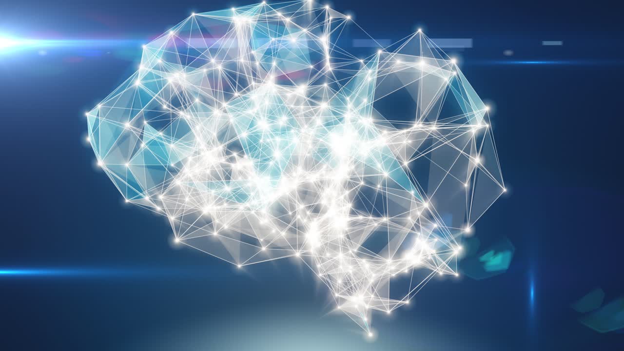 representación abstracta de un cerebro