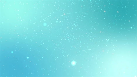 floating white particles on soft blue gradient creating serene animation background