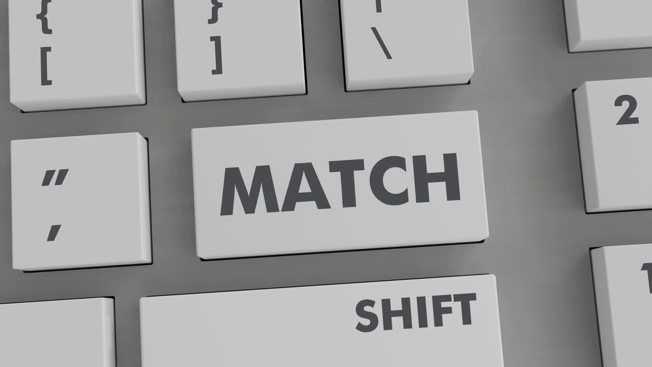 MATCH BUTTON PRESSING ON KEYBOARD | Premium Stock Video Footage