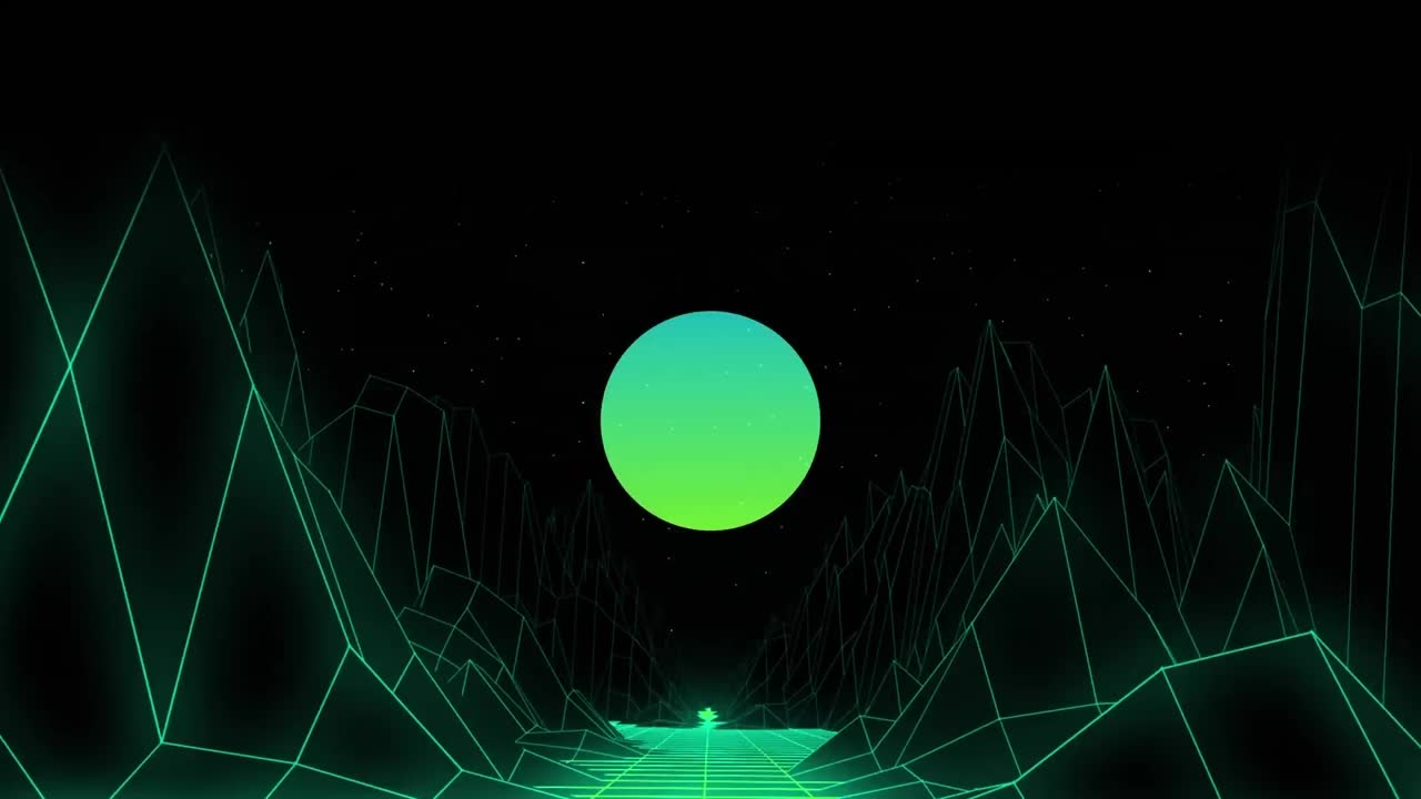 Animation of flash sale text over flash and neon tunnel