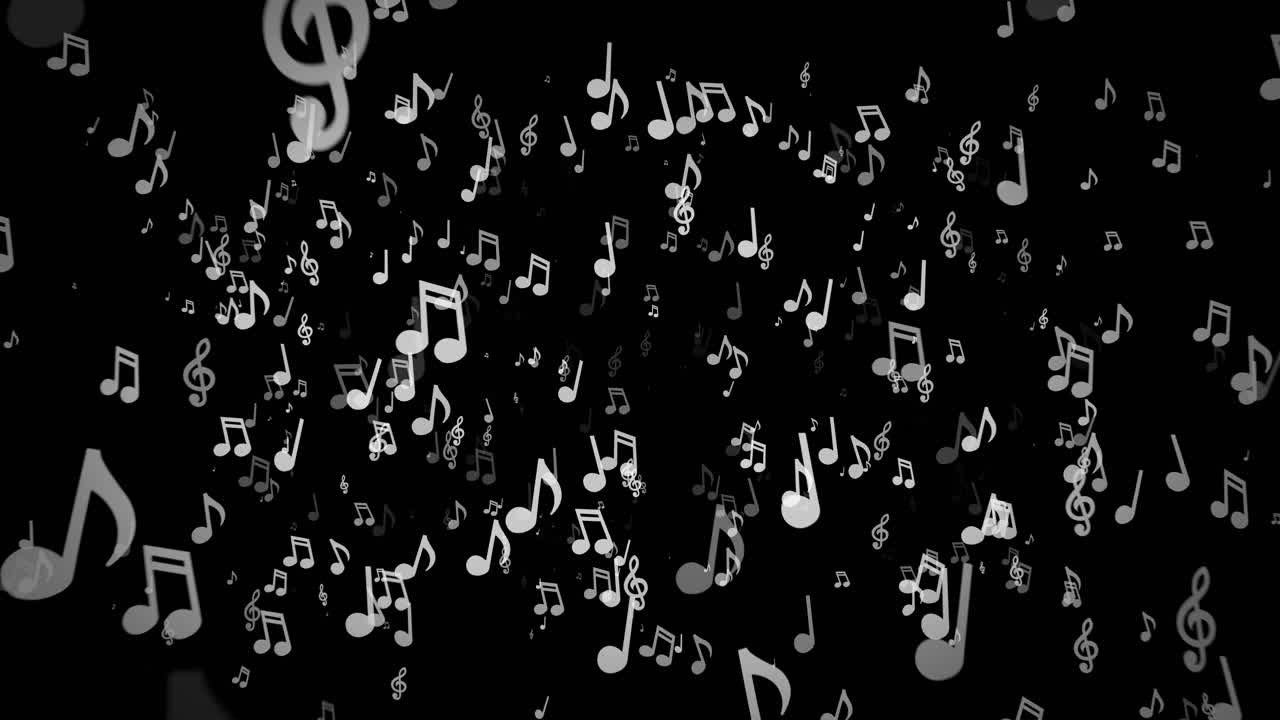fondo de notas musicales