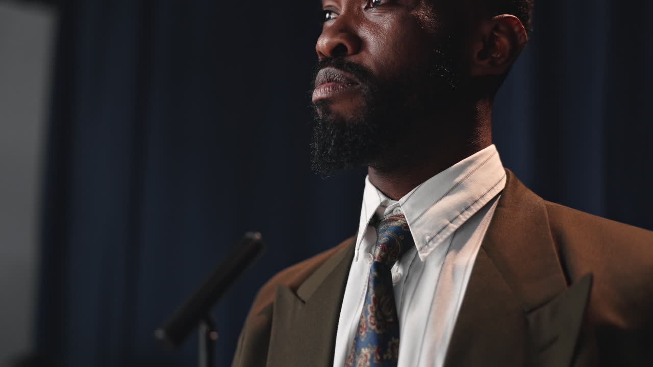 A man giving a speech