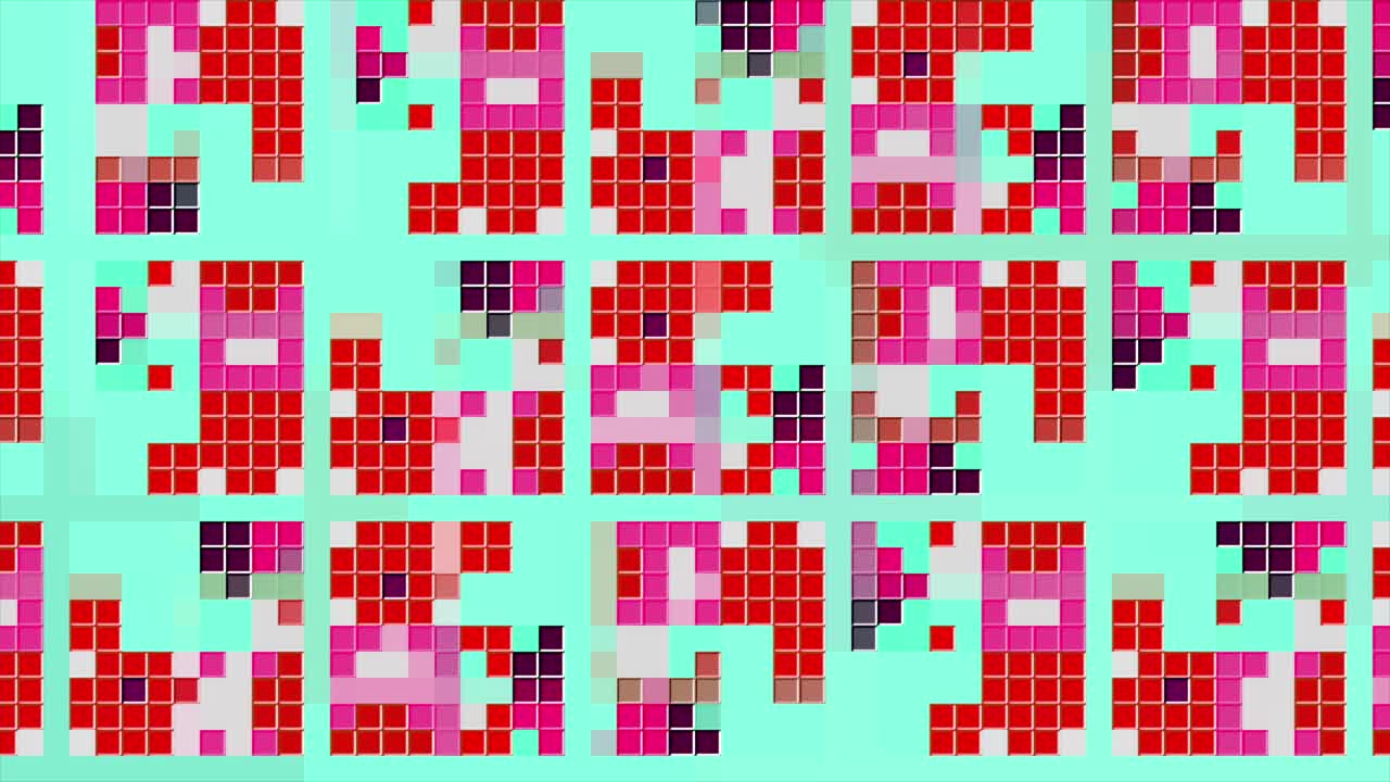Abstract Pixel Art Background