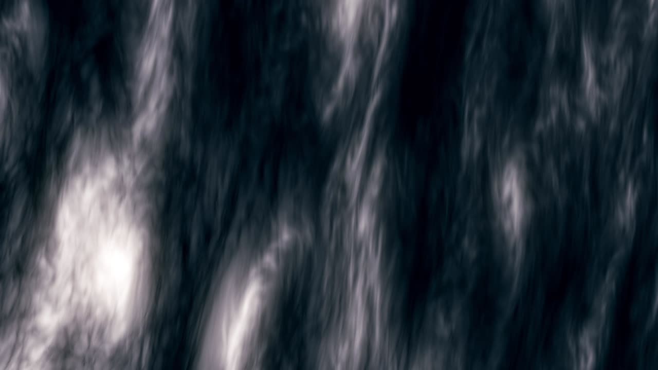 fondo abstracto de plasma líquido en movimiento. animación. hermosos flujos turbulentos de plasma iridescente. humo denso o plasma líquido en movimientos y flujos