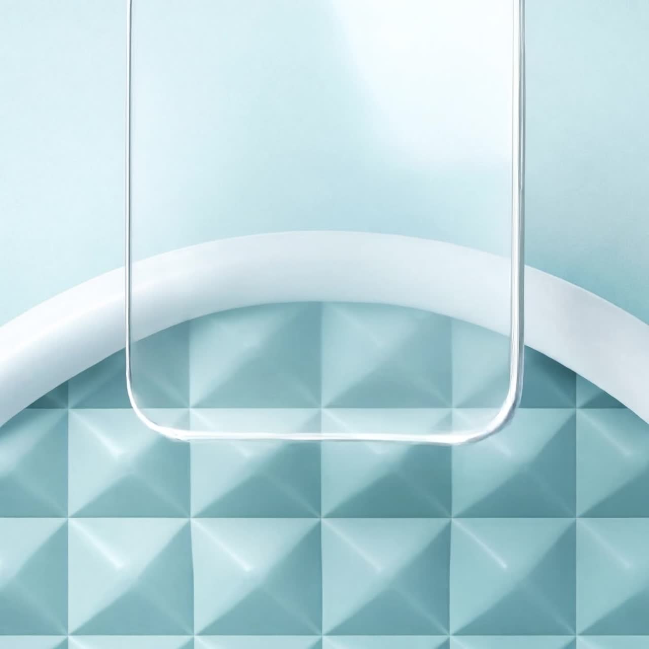 Modern glassmorphism UI animation with floating frosted glass panels on ...