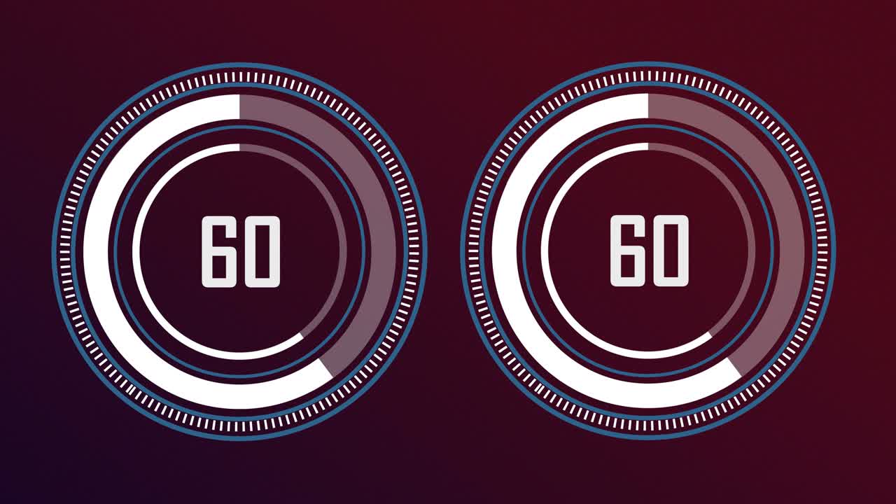 barra de progreso - estilo digital, diseño radial