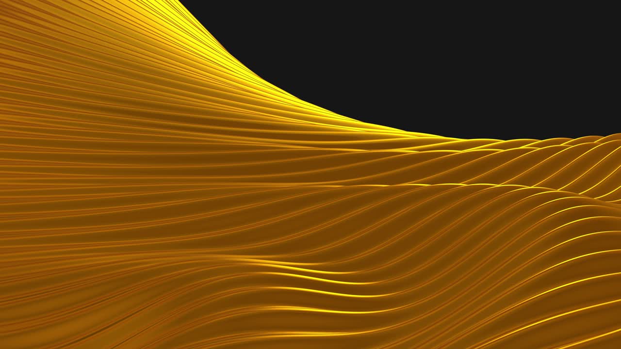 Fondo abstracto de onda dorada