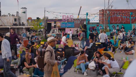 large cultural event at reffen street food market location, copenhagen