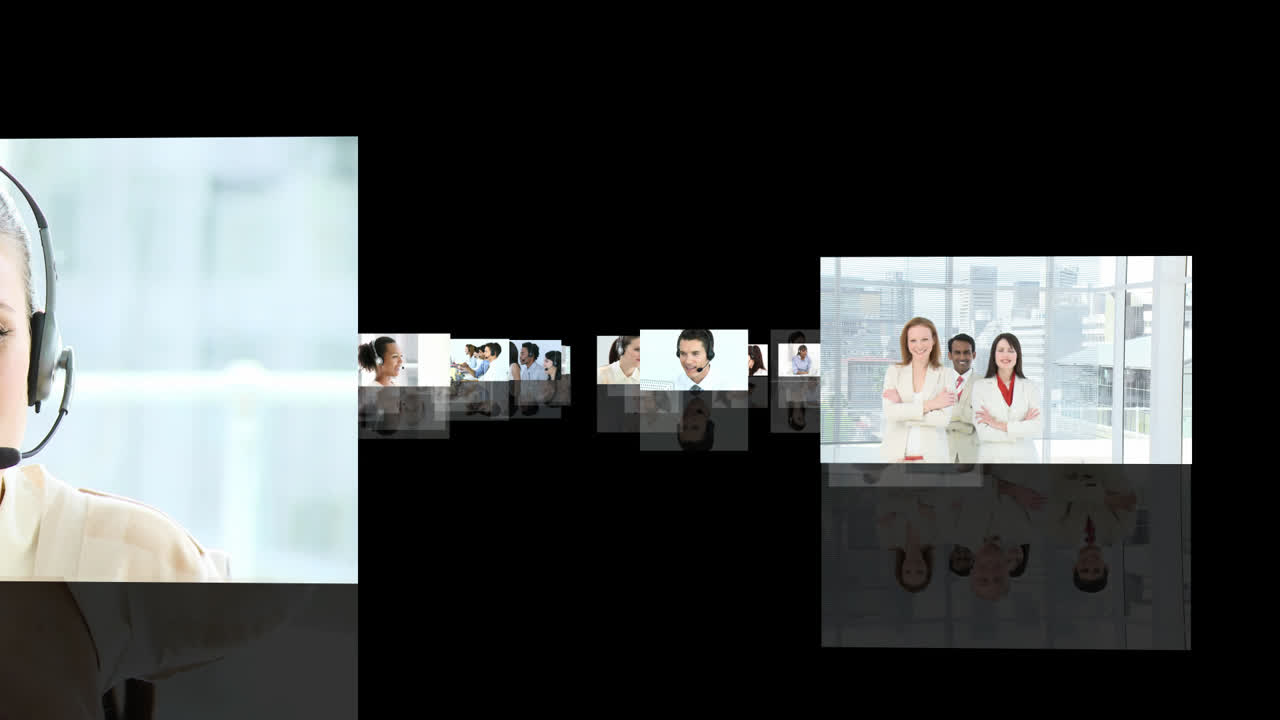 사무실에서 일하는 사람들