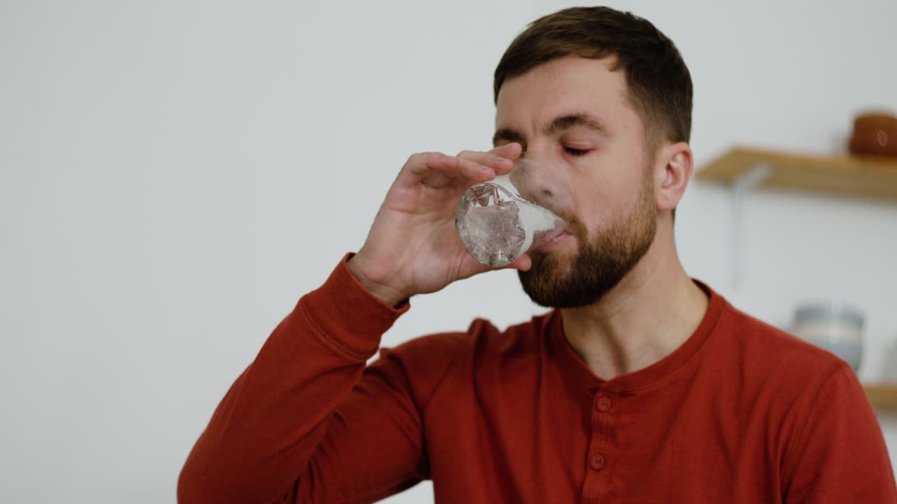 치유하려고 하는 병든 남자