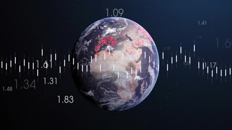 Animación-Del-Procesamiento-De-Datos-Digitales-Sobre-El-Mundo