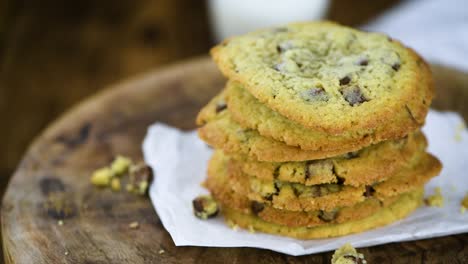 rotating chocolate chip cookies (seamless loopable)