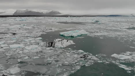 icebergs in the glacier lagoon, iceland