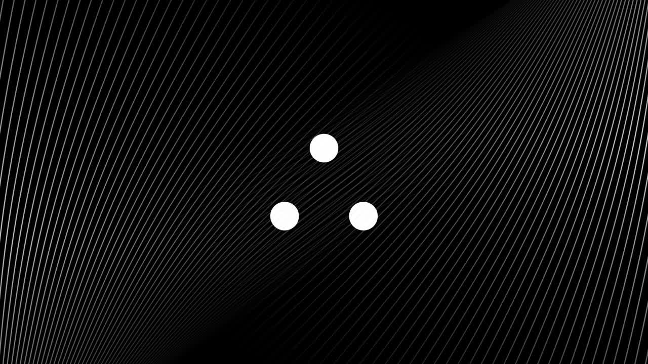 Animation of data loading ring over white trails