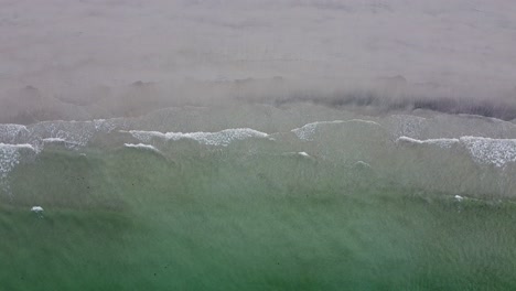 Top-down-perspective-on-waves-in-the-Lofoten-filmed-by-a-Drone