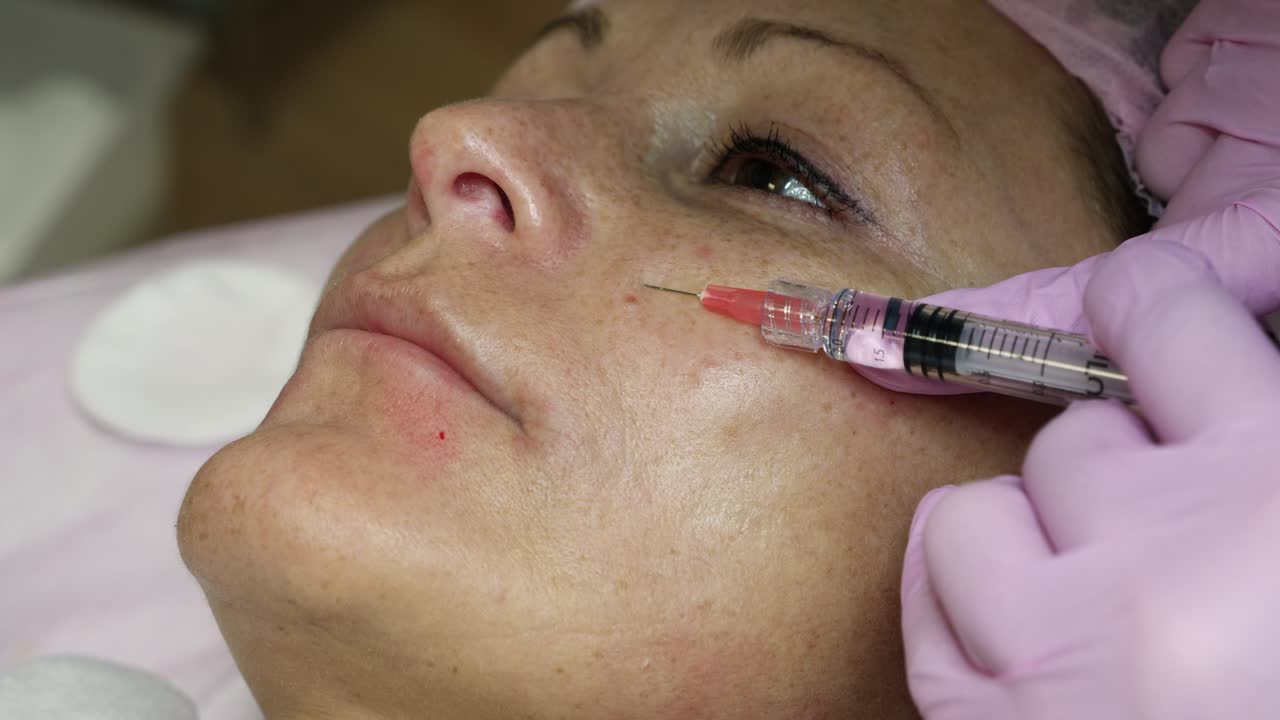 Cosmetic facial procedure with dermal filler